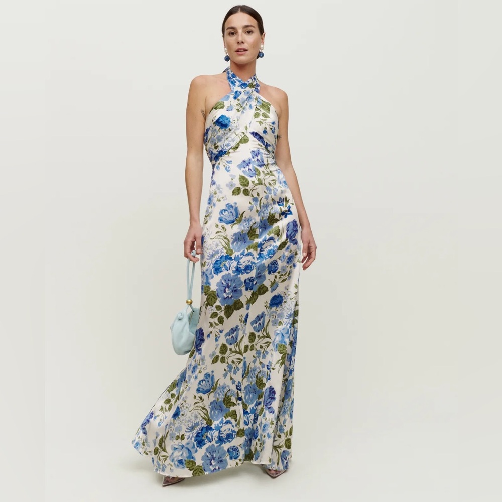 Reformation Veria Silk Dress